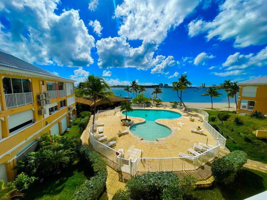 Superbe Studio Lumineux, Vue Sur Piscine Et Mer Baie Nettle Exterior photo